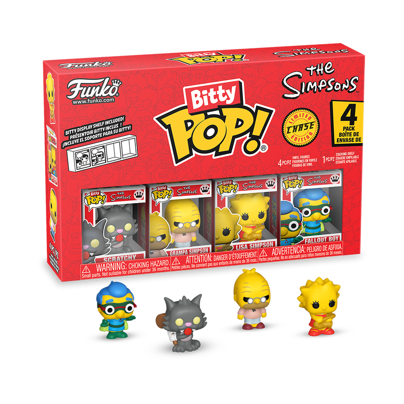 Funko Pop Bitty! Animation Simpsons - Scratchy 4 Pack