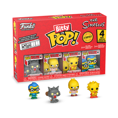 Funko Pop Bitty! Animation Simpsons - Scratchy 4 Pack