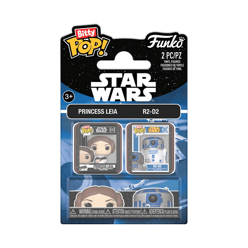 Funko Bitty Pop! Star Wars Leia & R2D2 2 Pack