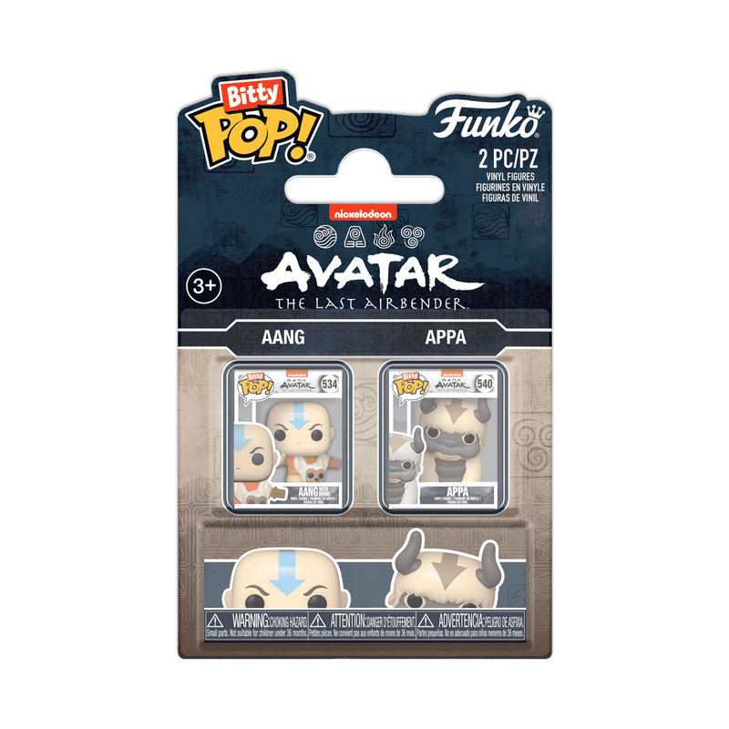 Funko Bitty Pop! Avatar The Last Airbender Aang & Appa 2 Pack