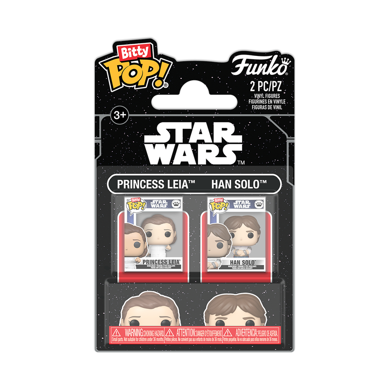 Funko Bitty Pop! Star Wars Leia And Han 2 Pack