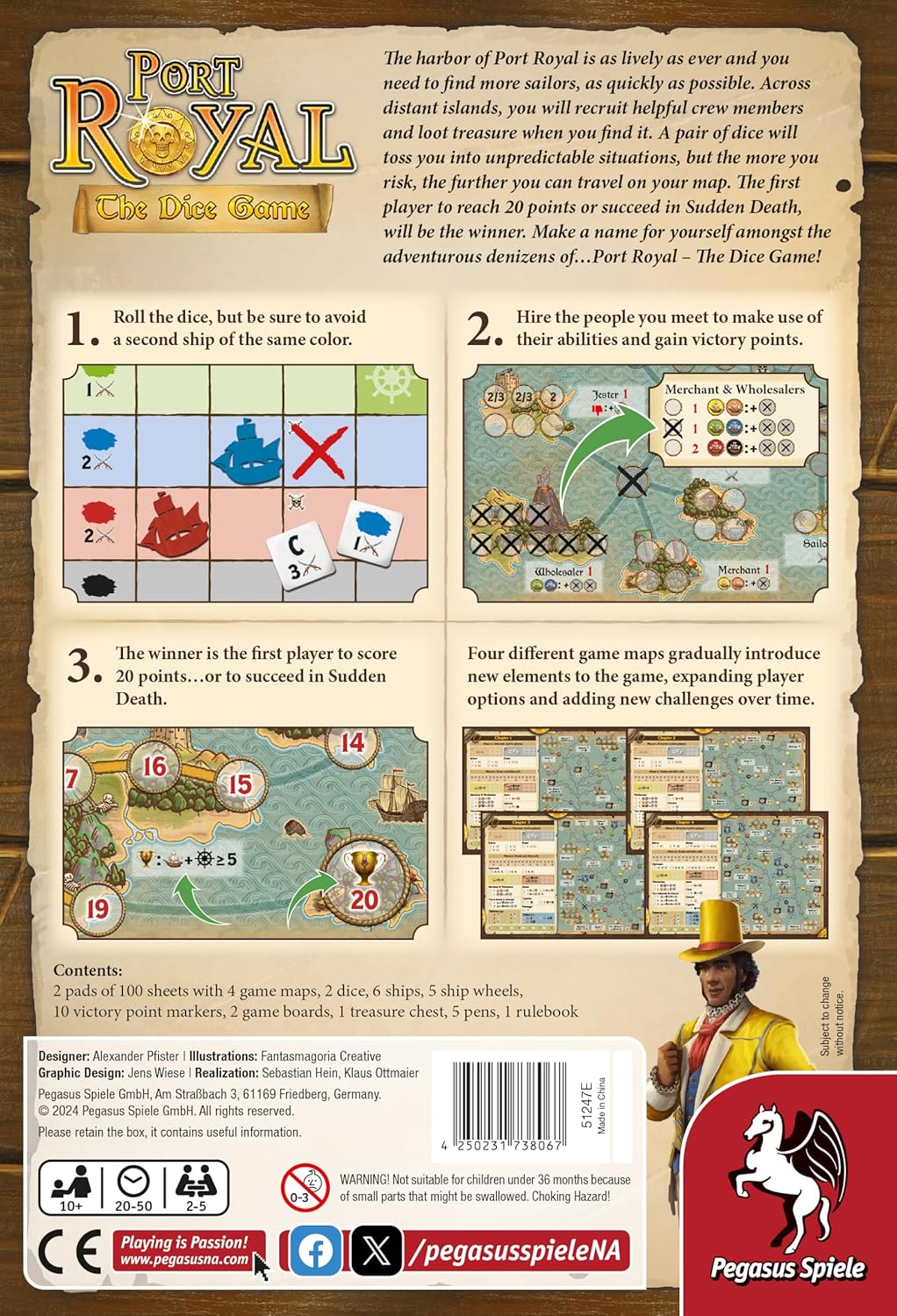 Port Royal: Dice Game - Cats In Hat Inc.