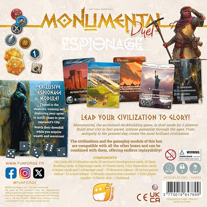 Monumental Duel: Espionage Expansion