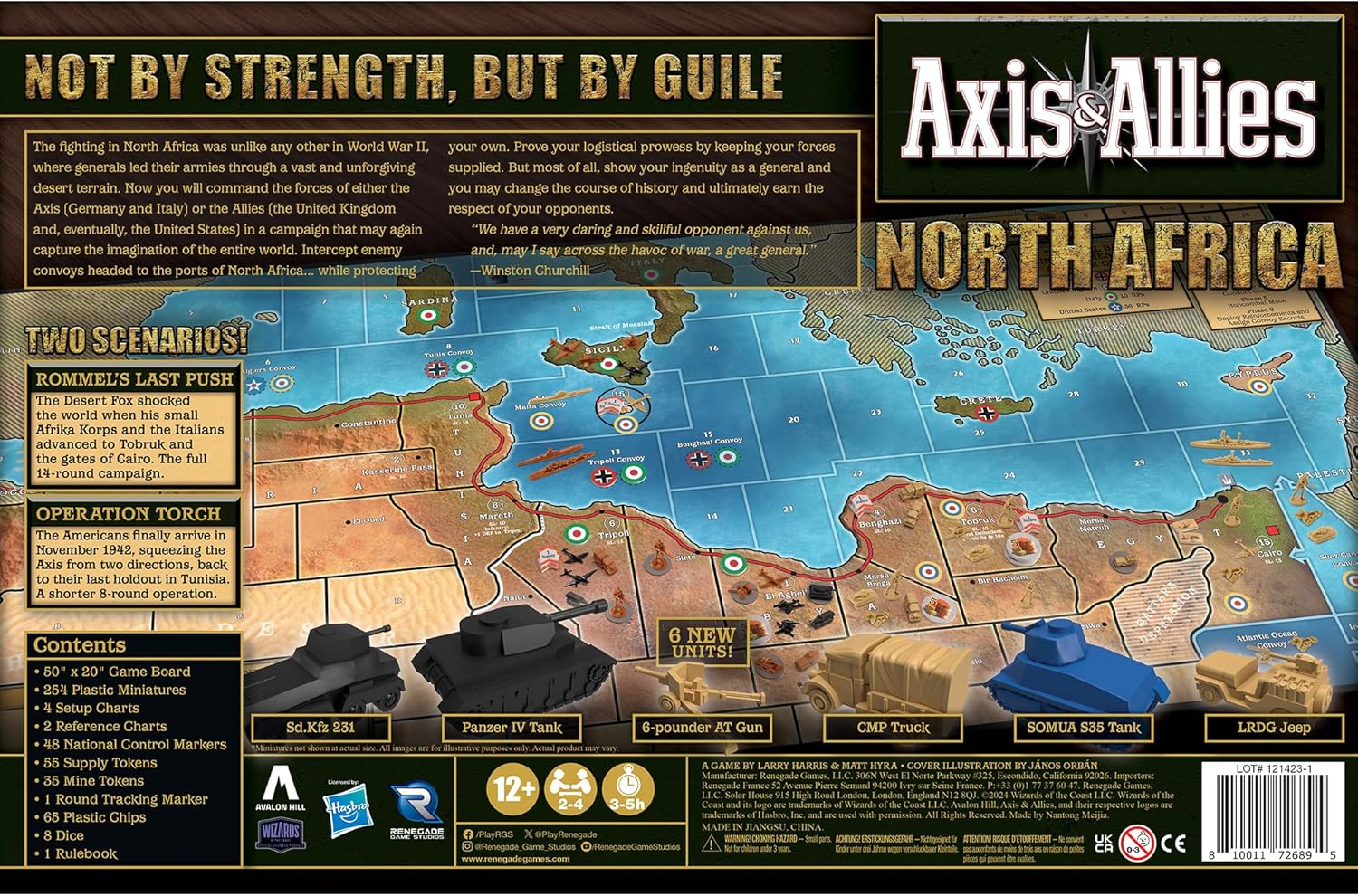 Axis & Allies: North Africa By Renegade Game Studios