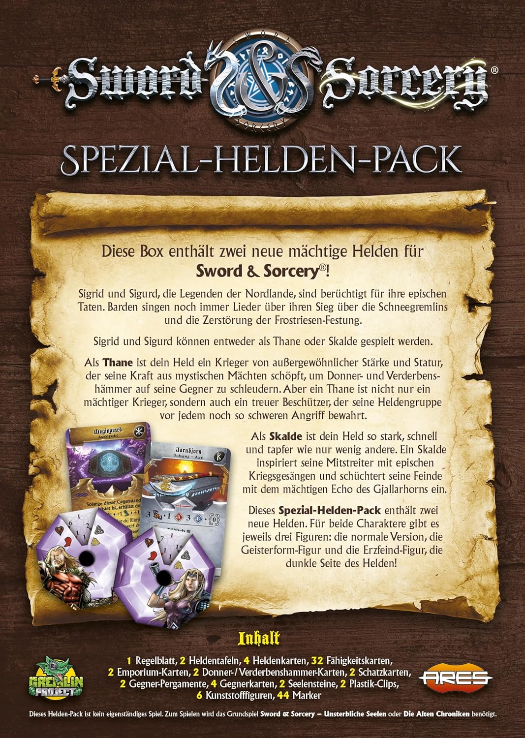 Sword & Sorcery: Thane/Skald (Sigrid/Sigurd) Hero Pack