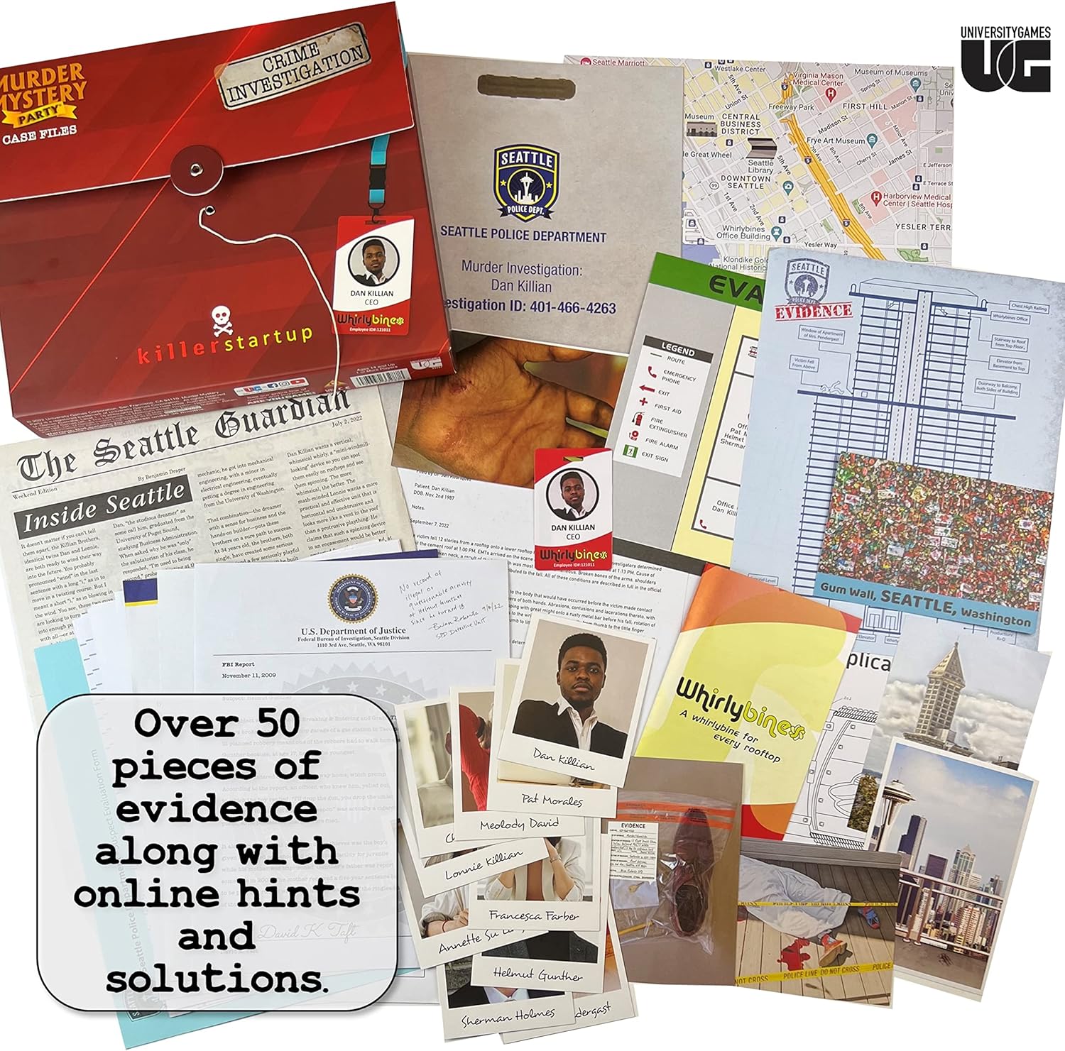 Murder Mystery Party Case Files: Killer Startup By University Games