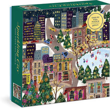 Joy Laforme Sparkling City 1000 Piece Foil Puzzle in a Square Box