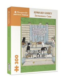 Seventeen Cats 300-Piece Jigsaw Puzzle
