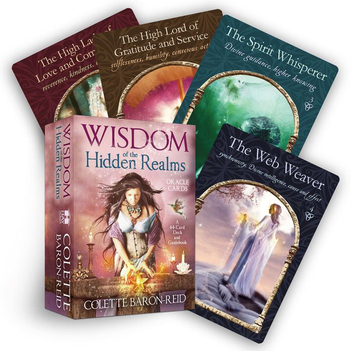 Wisdom of the Hidden Realms Oracle Cards: A 44-Card Deck and Guidebook for Spiritual Guidance Peace Happiness and Prosp Erity [With Booklet]