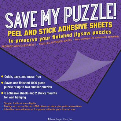 Save My Puzzle! Peel an Stick Adhesive Sheets
