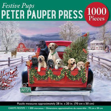 Festive Pups 1000-Piece Jigsaw Puzzle