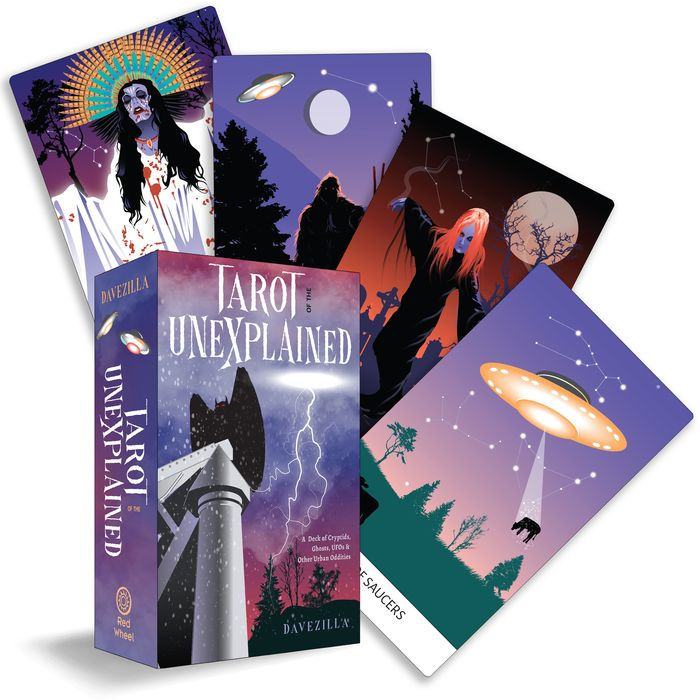 Tarot of the Unexplained: A Deck of Cryptids Ghosts UFOs and Other Urban Oddities (78 Cards and 96-Page Full-Color Booklet)