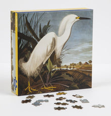 Teneues - 1,000 Piece Puzzle: Snowy Egret by James Audubon, Full Color Expertly Printed, 20 X 20 Puzzle, Poster Guide Insert Included: 1000-Piece Puzz