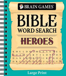 Brain Games - Bible Word Search: Heroes - Large Print