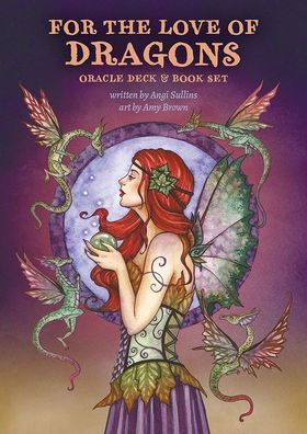For the Love of Dragons Oracle Deck & Book Set: Artist Amy Brown's Special Collector's Set for Fortune-Telling with 44 Pink Gilt-Edged Cards Organza