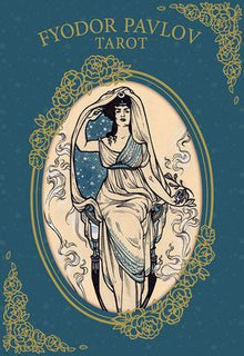 Fyodor Pavlov Tarot: Inclusive Hand-Painted 78-Card Deck with Gold Gilt Edges & Linen Finish - Includes 172-Page Hardcover Guidebook