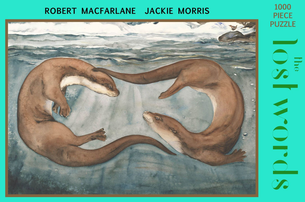The Lost Words 1000 Piece Jigsaw Puzzle: Otters (Revised)