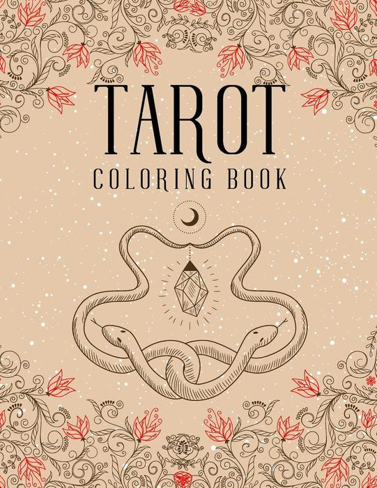 Tarot Coloring Book: Magic Witch Cards Shadows Coloring Book