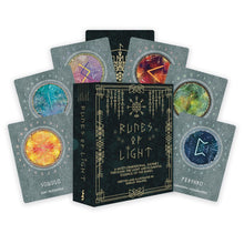 Runes of Light: A Multidimensional Journey Through the Light and Elemental Essence of the Runes (28 Full-Color Cards and 100-Page Full-Color Guidebook