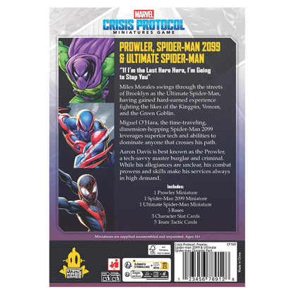 Marvel Crisis Protocol: Prowler, Spider-Man 2099 & Ultimate Spider-Man