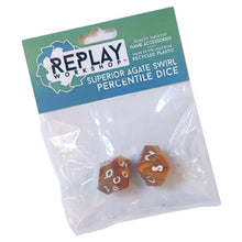 Superior Agate Swirl Recycled Percentile Dice