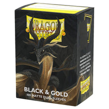 Deck Protector: Dual Matte: Black & Gold (100)