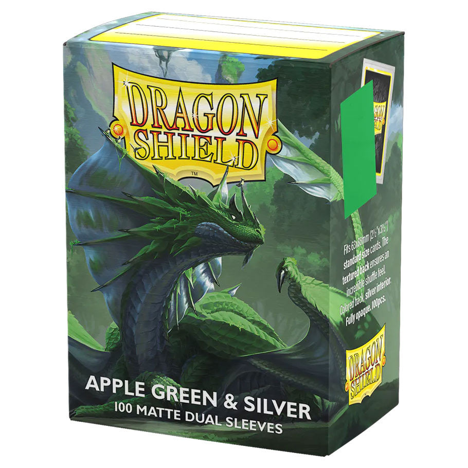 Deck Protector: Dual Matte: Apple Green & Silver (100)