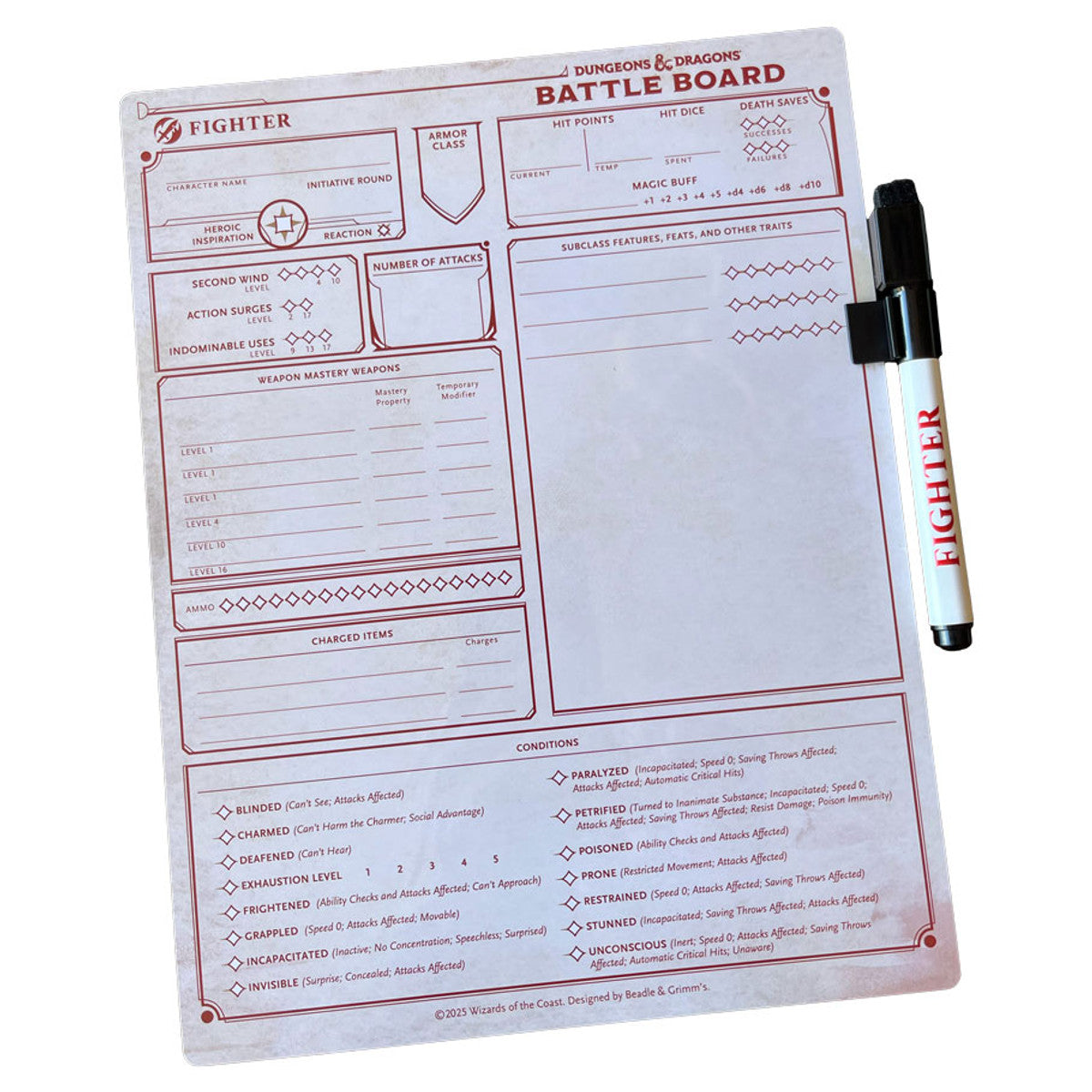 D&D 5E: Battle Board: Fighter