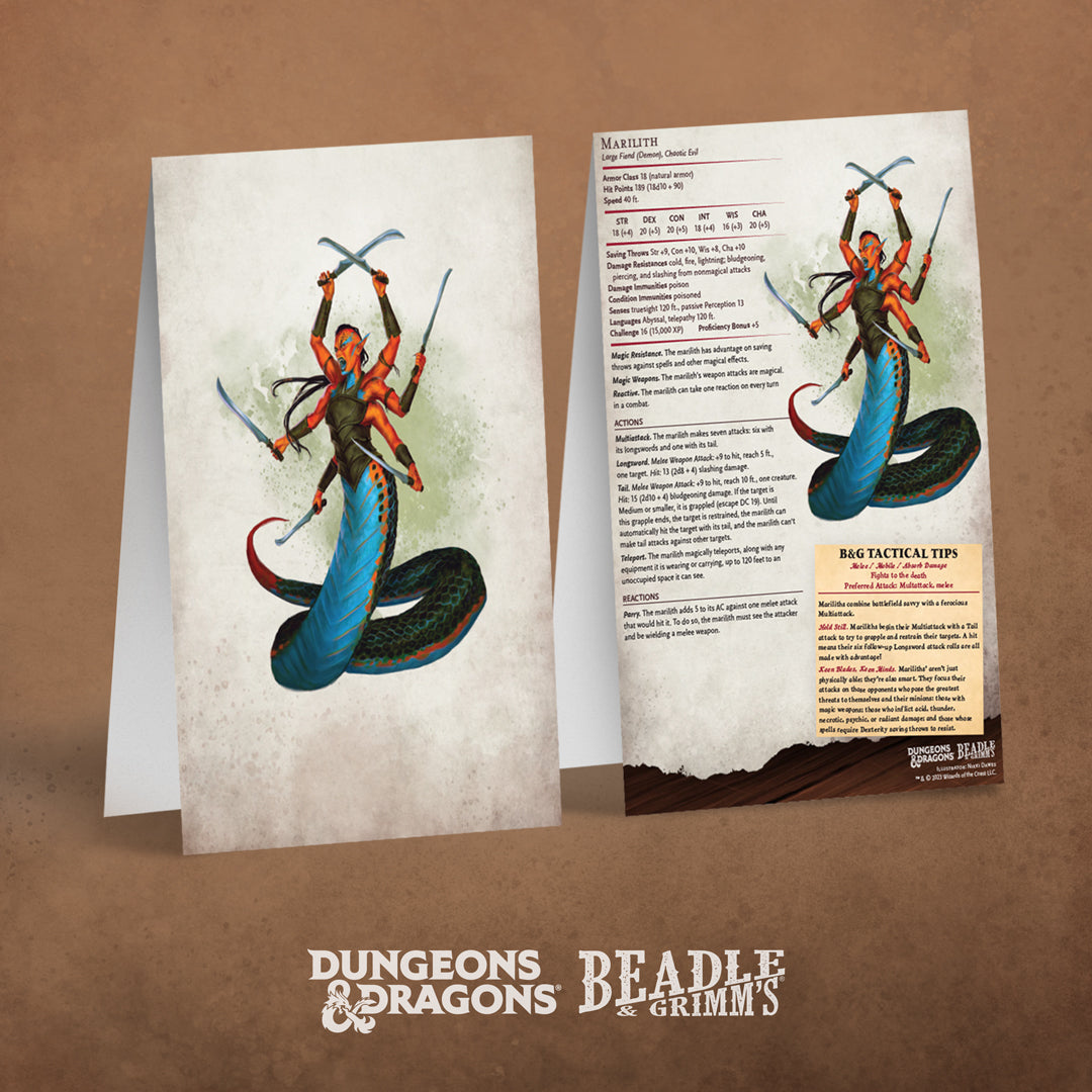 D&D 5E: Encounter Cards: Challenge Rating 7+ Pack 1 - Cats In Hat Inc.