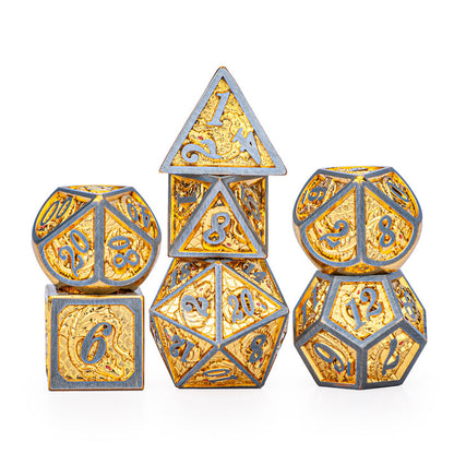 7-Set Dragon Solid Metal: Brushed Gold