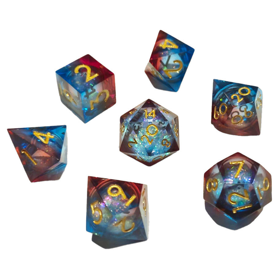 7-Set Nebula Liquid Core Red Blue