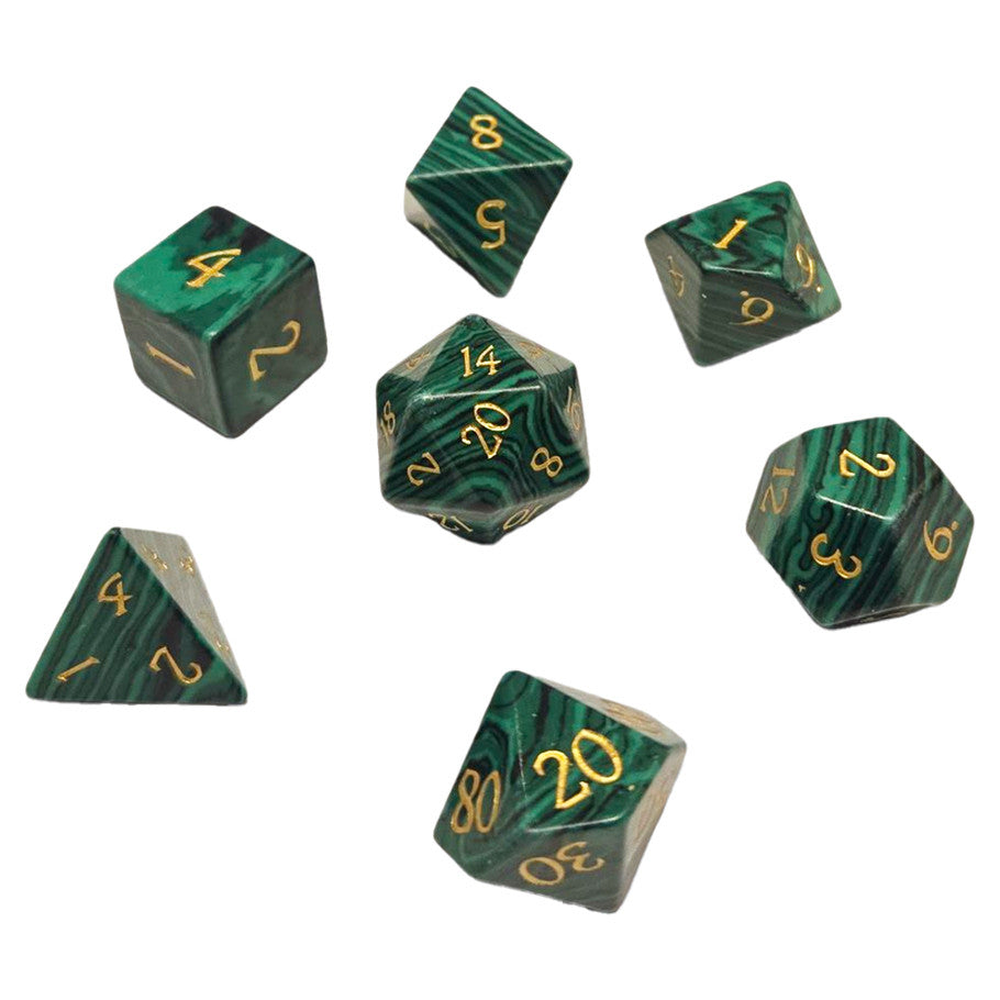 7-Set Gemstone Malachite