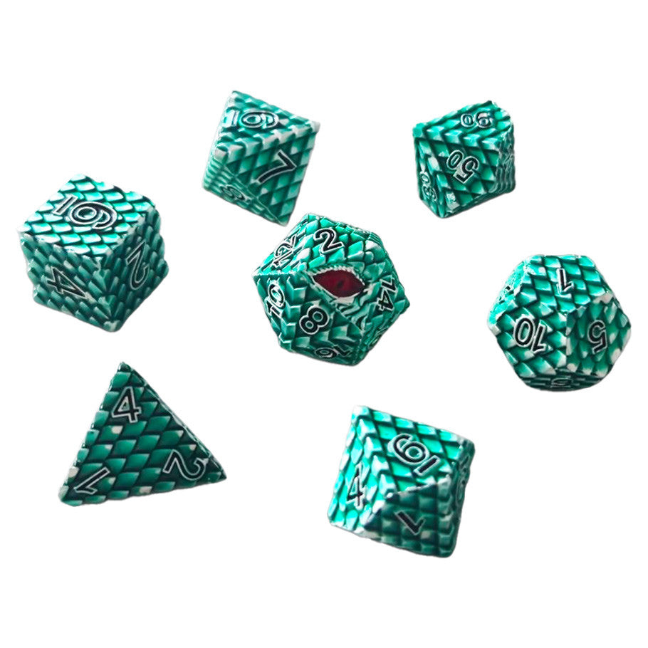 7-Set Dragonscale Metal Green