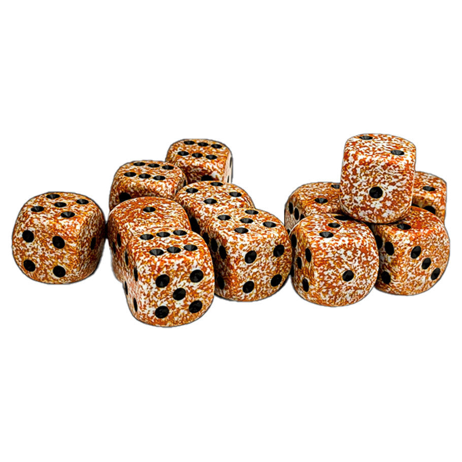 d6Cube 16mm Speckled: Rust (12)