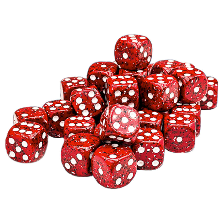 d6Cube 12mm Speckled: Lava Stone (36)