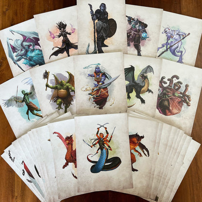 D&D 5E: Encounter Cards: Challenge Rating 7+ Pack 1 - Cats In Hat Inc.