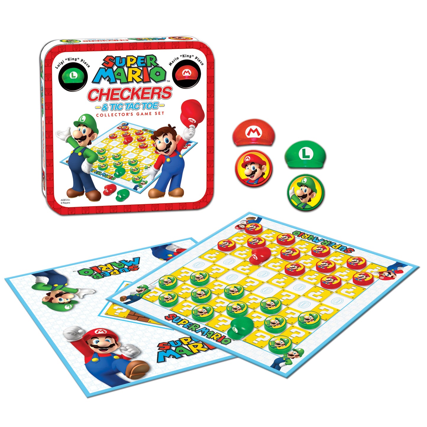 Super Mario Checkers and Tic-Tac-Toe