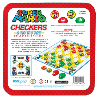 Super Mario Checkers and Tic-Tac-Toe