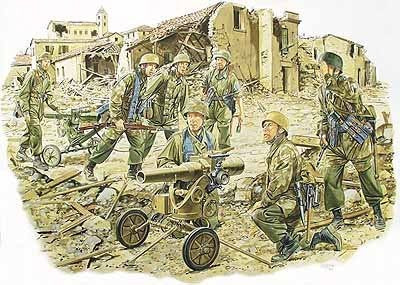 1/35 7.5cm Leichtgeschutz 40 Gun w/7 Fallschirmjager Crew