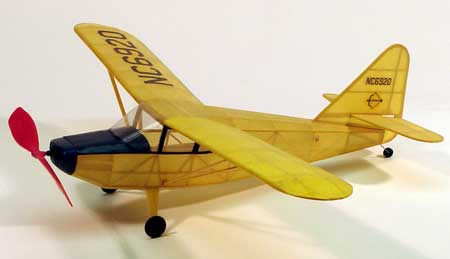 17-1/2 Wingspan Stinson Voyager Rubber Pwd Aircraft Laser Cut Kit
