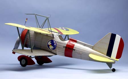 30 Wingspan Curtiss F9C2 Sparrowhawk Rubber Pwd Aircraft Laser Cut Kit
