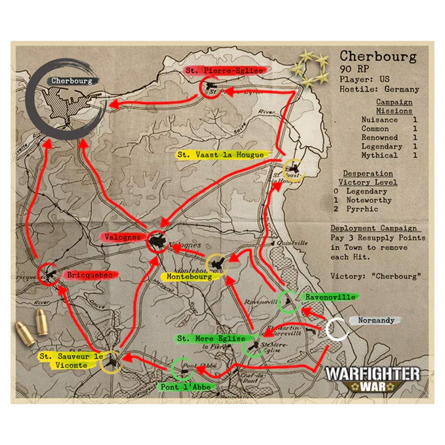 Warfighter WAR WWII Europe: Cherbourg Campaign