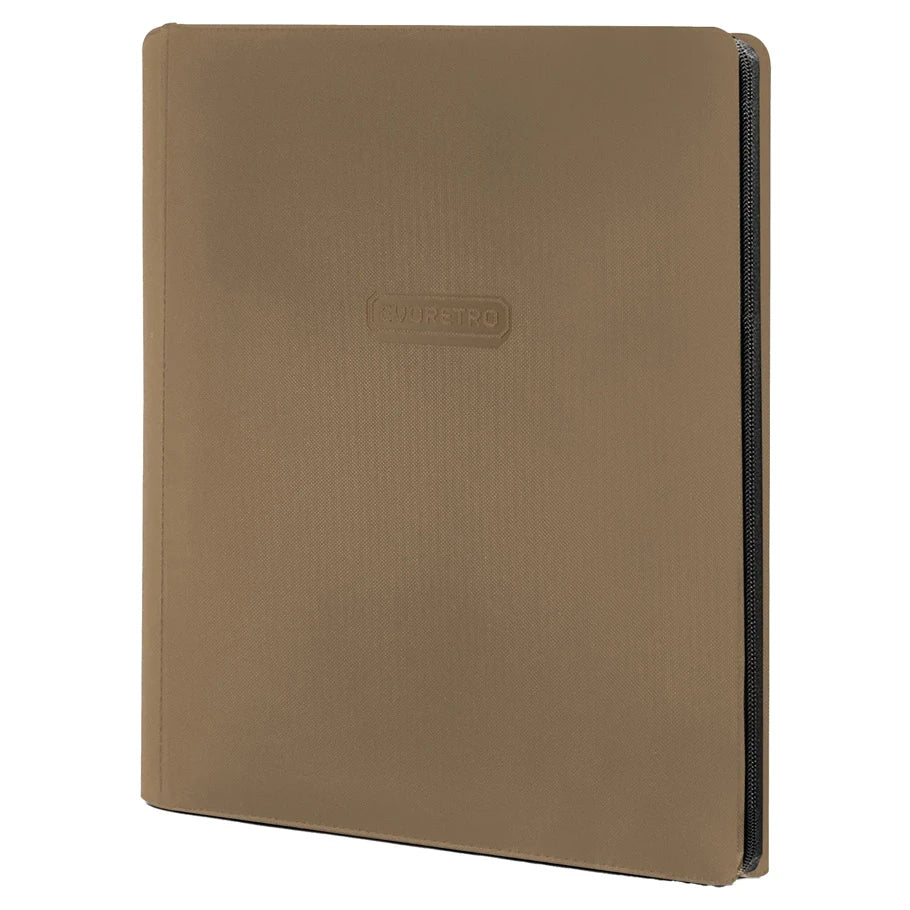 Binder: Zipper: 9-Pocket: Brown