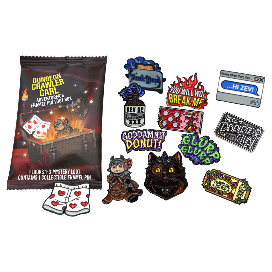 Dungeon Crawler Carl: Adventurer's Pin Loot Box: Floors 1-3 PDQ (12)
