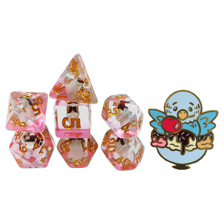 Pastry Pets: Ice Cream Sundae Budgie: Pin & 7-Set
