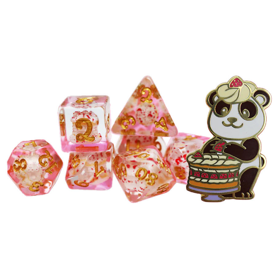 Pastry Pets: Strawberry Shortcake Panda: Pin & 7-Set