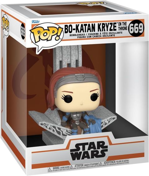 Funko Pop! Star Wars The Mandalorian - Deluxe Bo Katan W/Throne