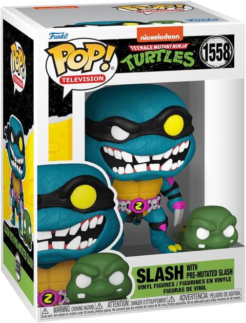 Funko Pop! Teenage Mutant Ninja Turtles – Slash & Turtle Slash & Pre-mutated