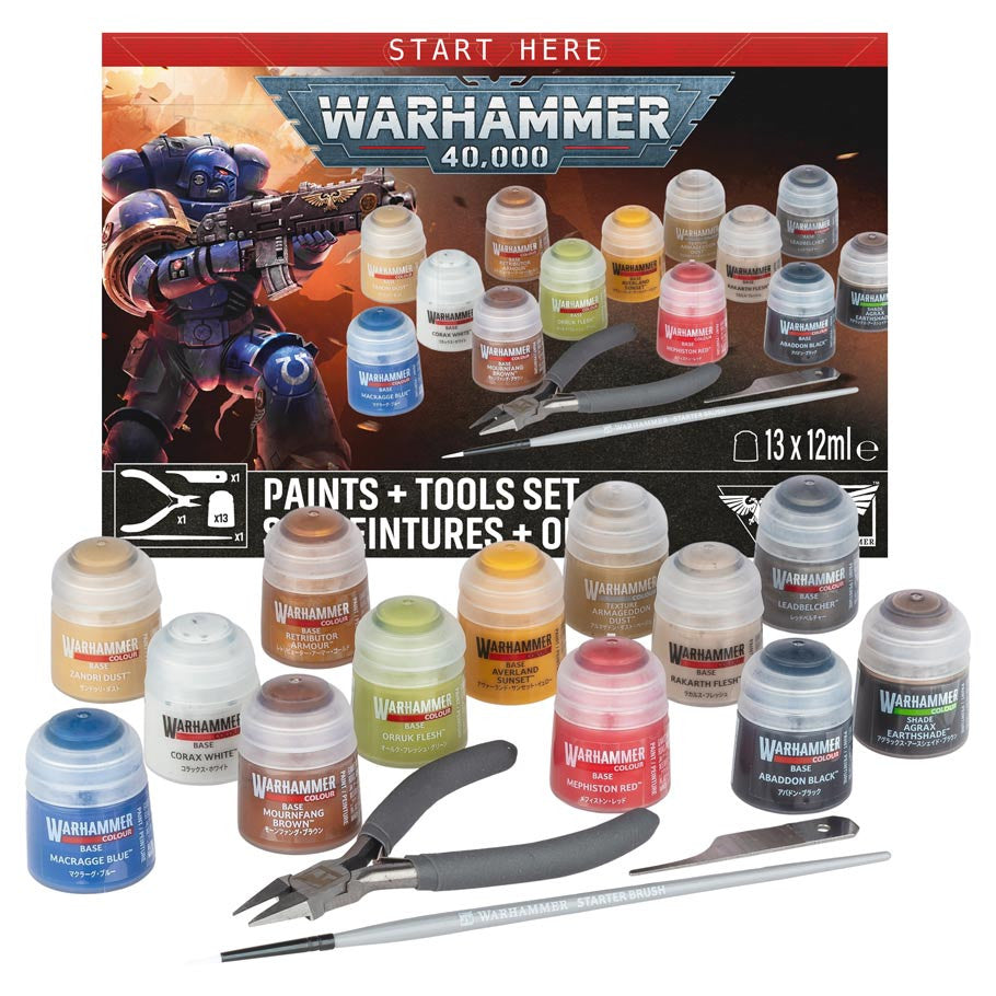 60-12 Warhammer 40,000: Paints + Tool Set