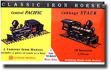 1/120 Classic Iron Horses: Central Pacific & Cabbage Stack Locomotives